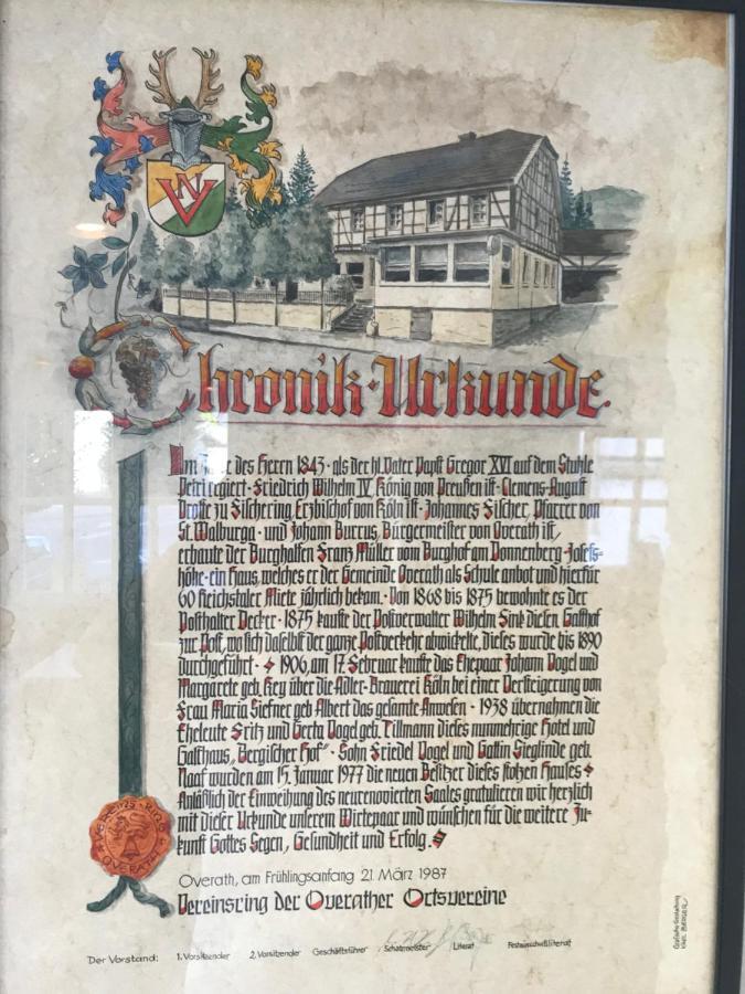 Bergischer Hof Overath Eksteriør billede